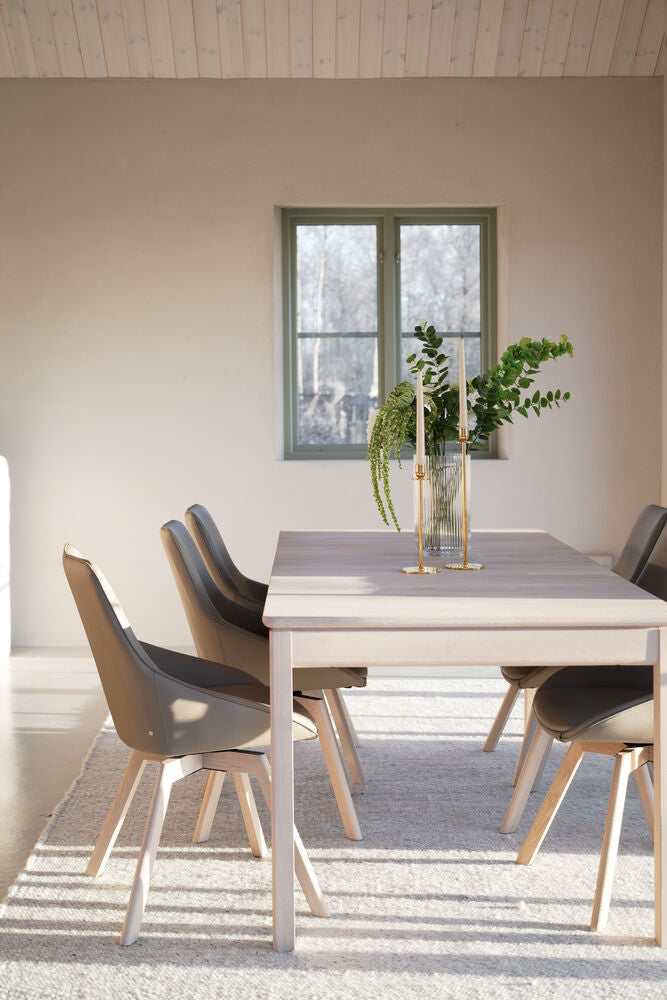 Rowico Gardner Dining Table, White Pigmented Oak, 200 to 300 cm