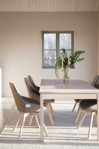 Rowico Gardner Dining Table, White Pigmented Oak, 200 to 300 cm