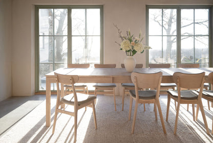 Rowico Gardner Dining Table, White Pigmented Oak, 200 to 300 cm