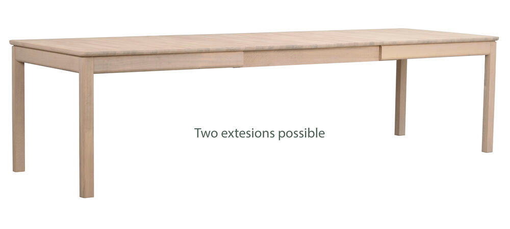 Rowico Gardner Dining Table, White Pigmented Oak, 200 to 300 cm