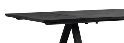 CARRADALE V-Leg Dining Table 220 to 320CM – Black oak / Standard 220 CM – 4