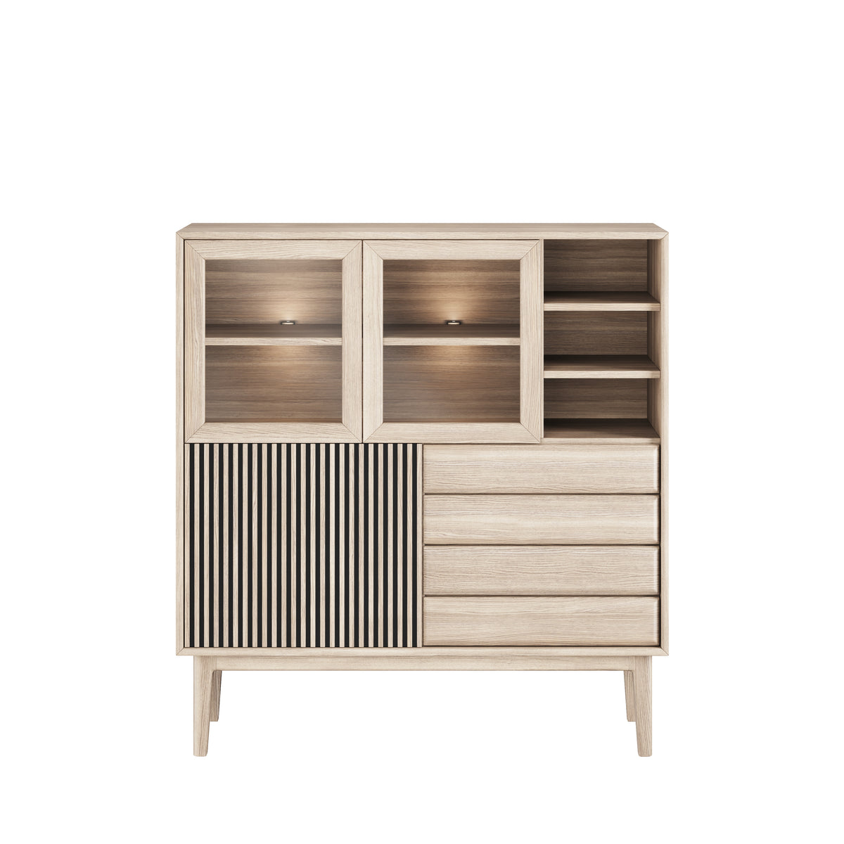 CASØ BROHOLM Highboard with Slat Doors 124CM
