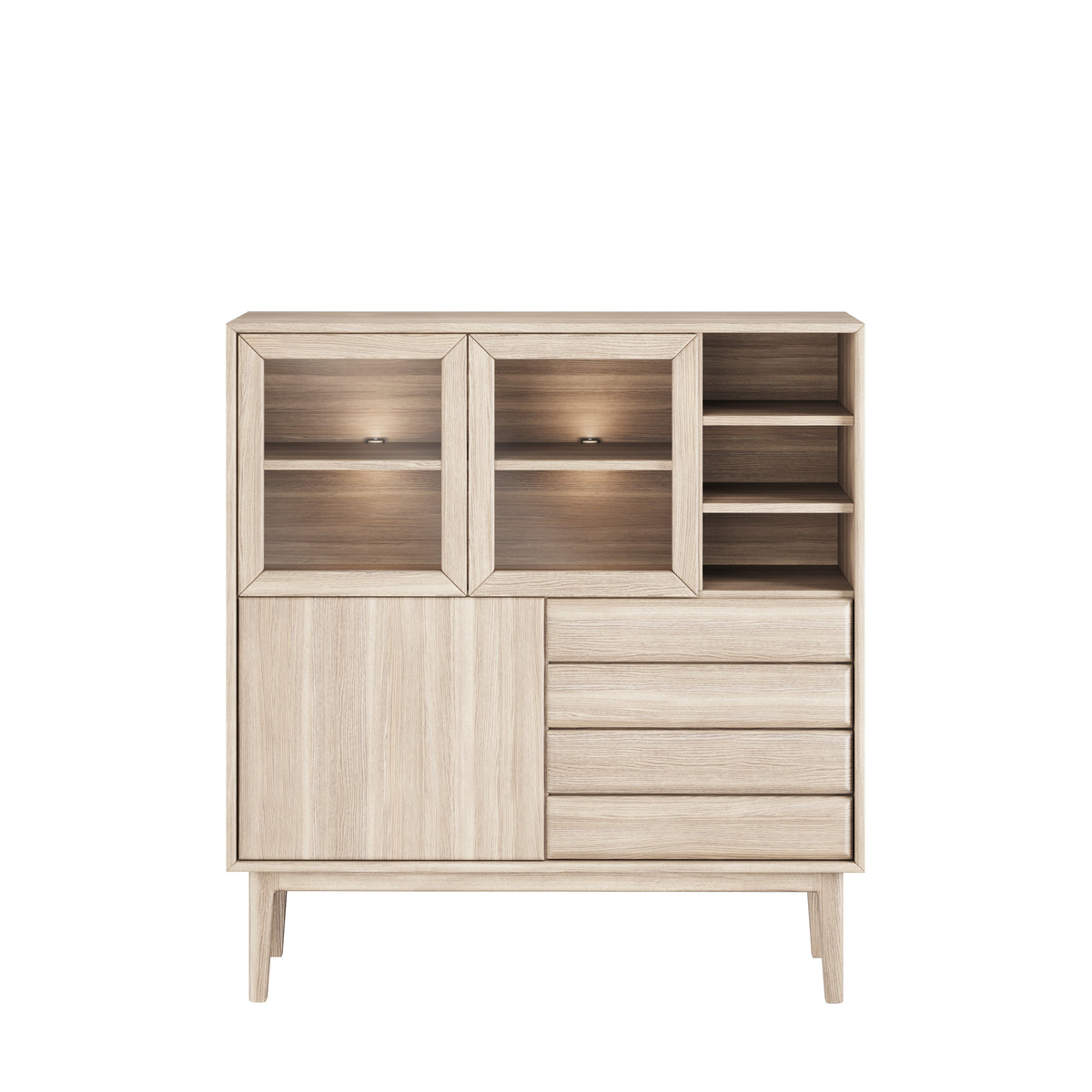 CASØ BROHOLM Highboard with Wooden Doors 124CM