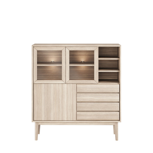 CASØ BROHOLM Highboard with Wooden Doors 124CM