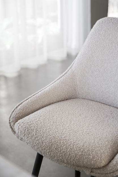 Sierra Bar Chair (2-Pack) – Beige Bouclé – 3