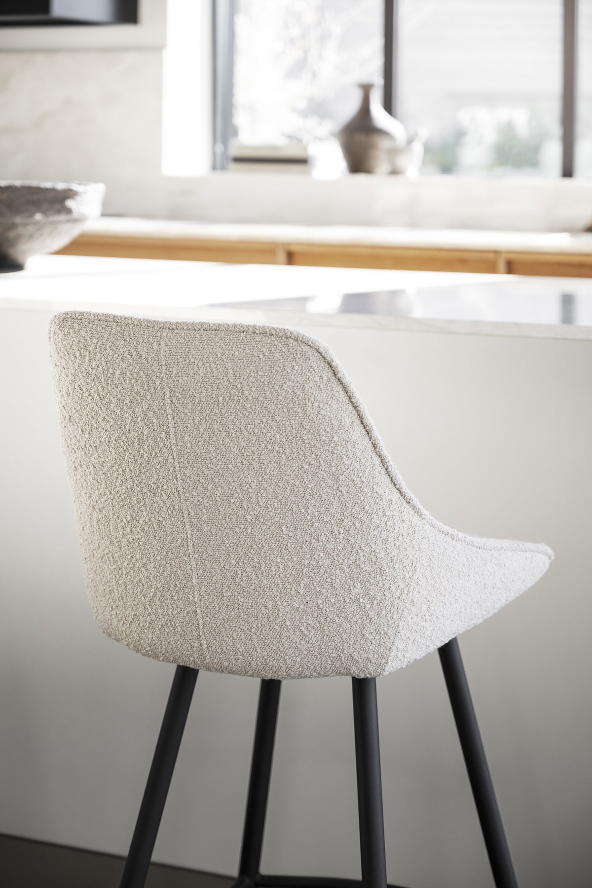 Sierra Bar Chair (2-Pack) – Beige Bouclé – 4