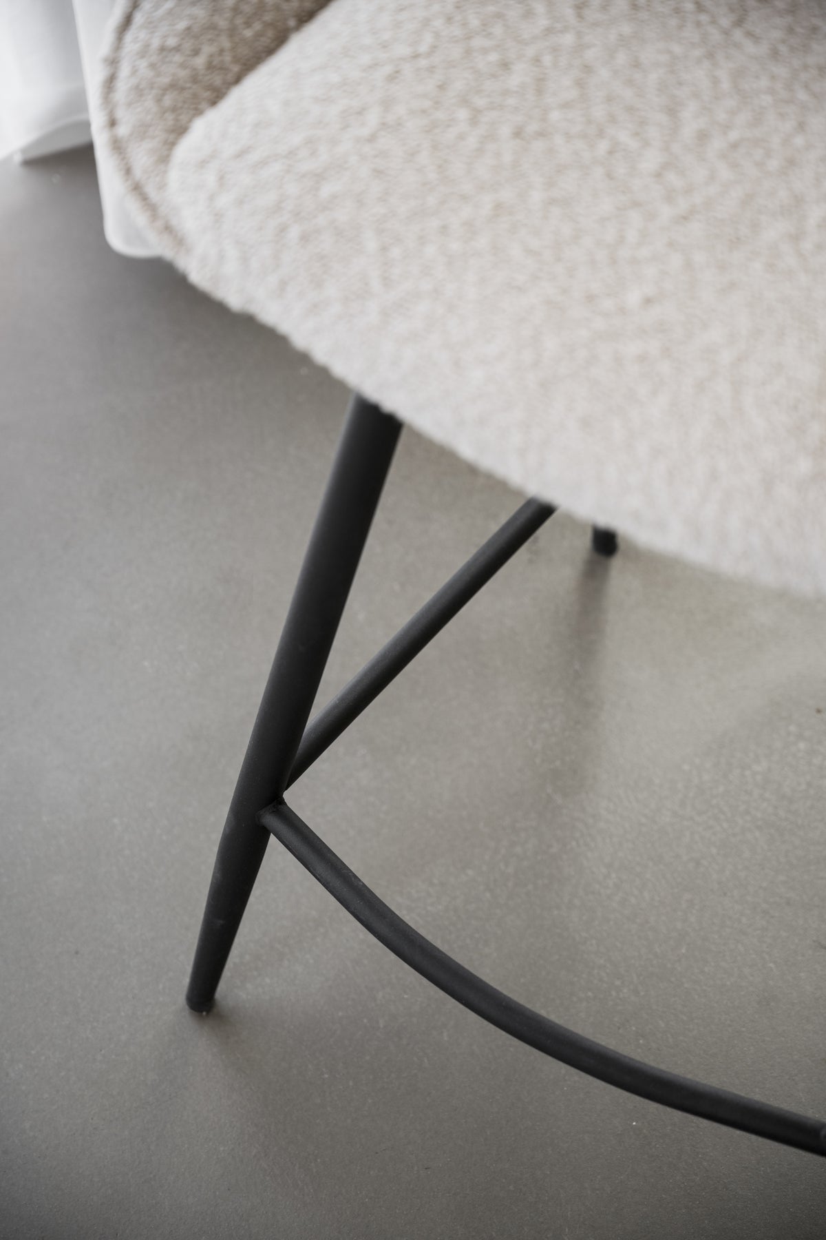 Sierra Bar Chair (2-Pack) – Beige Bouclé – 6