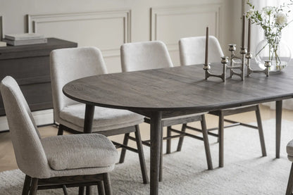 Rowico TYLER Oval Brown Oak Extending Table 170/210/250CM