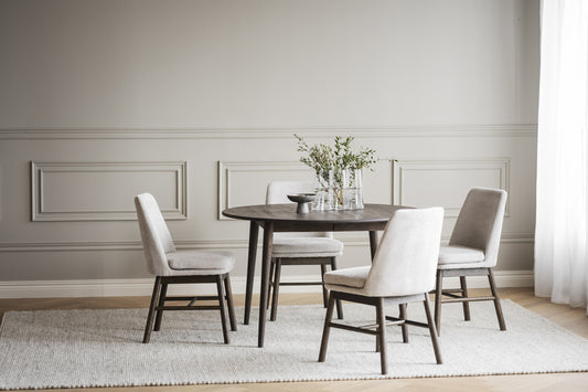 Tyler Round Extendable Dining Table Ø120 cm – Brown Oak – 5