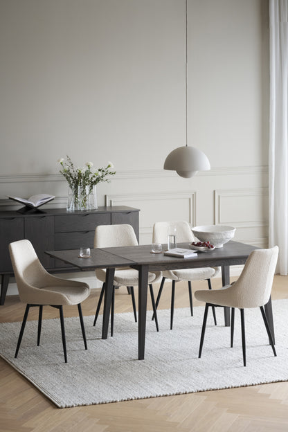 FILIPPA Drop Leaf Table 80CM & 120CM – Dark Brown Oak / Large 120CM – 3