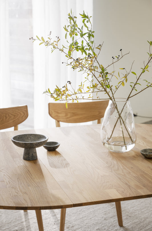 FILIPPA Round Extending Table 120CM/165CM/210CM – Standard Extending Table 120CM/165CM / Oak – 4
