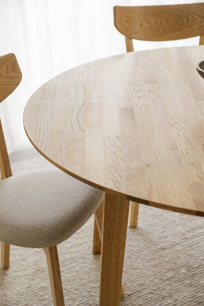 FILIPPA Round Extending Table 120CM/165CM/210CM – Standard Extending Table 120CM/165CM / Oak – 5