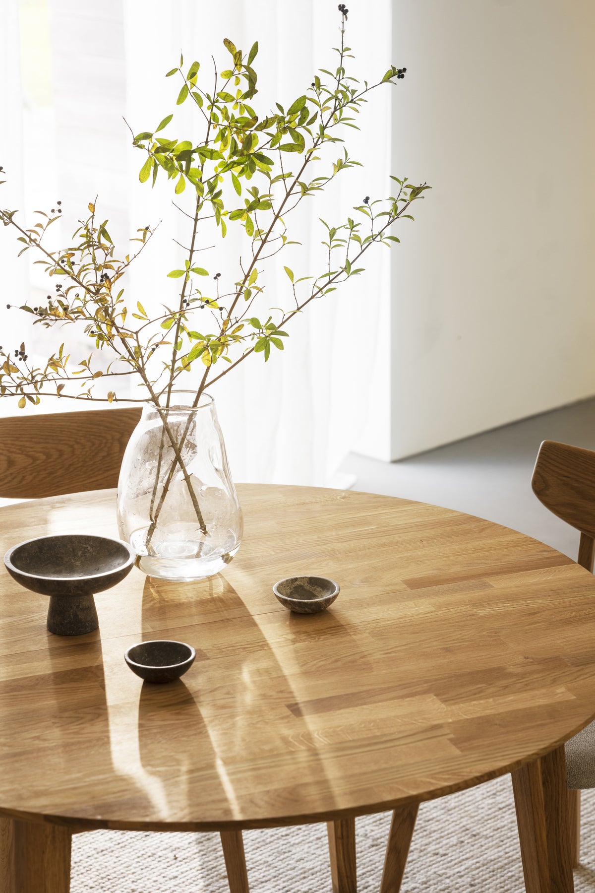 FILIPPA Round Extending Table 120CM/165CM/210CM – Standard Extending Table 120CM/165CM / Oak – 3
