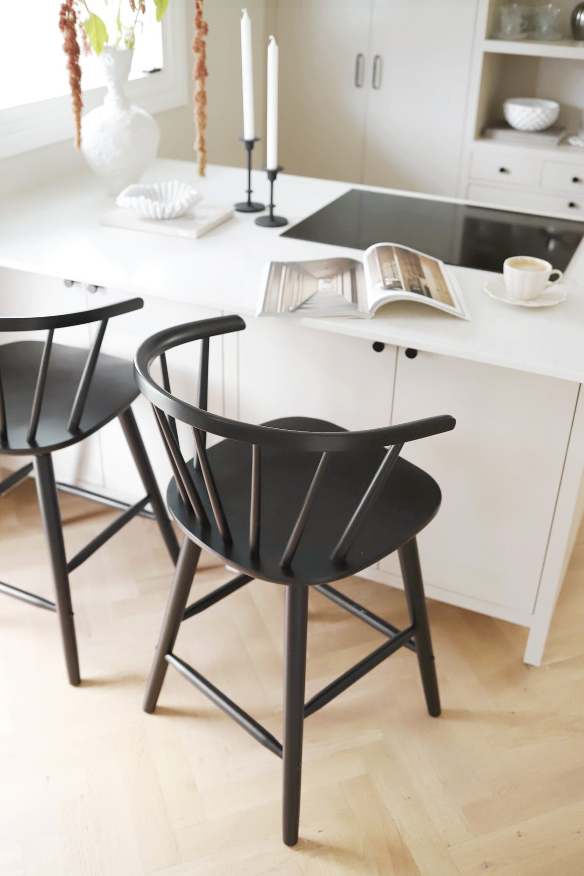 CARMEN Bar Chair Set of 2 – black – 4