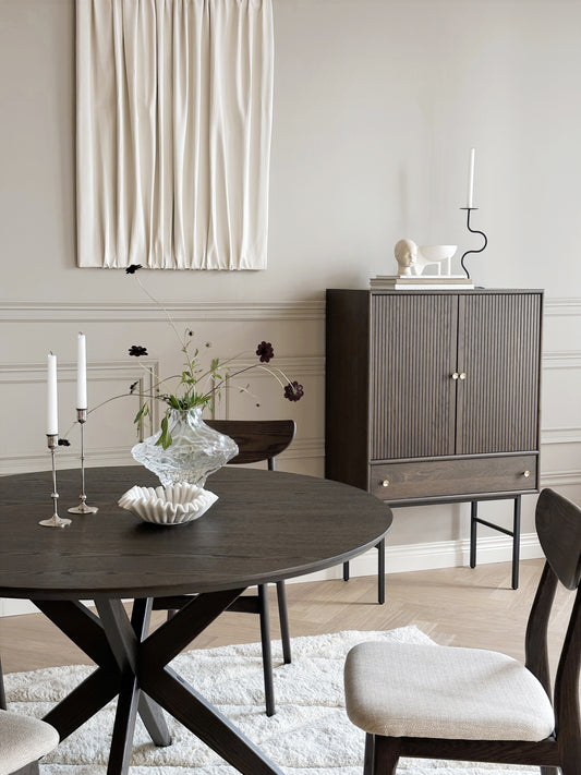 CALVERTON Round Brown Table Ø120 CM – Default Title – 2