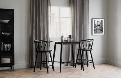 CARMEN Bar Chair Set of 2 – black – 6