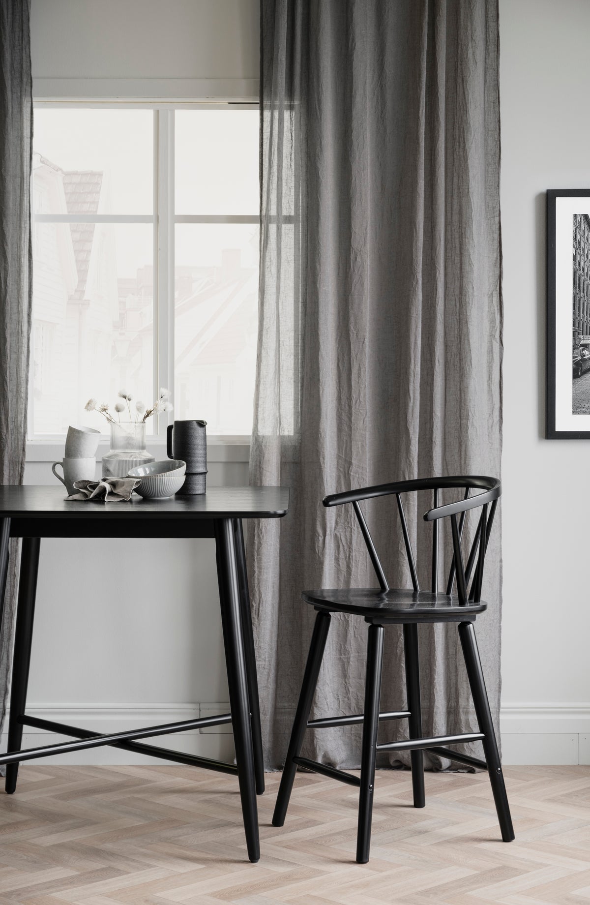 CARMEN Bar Chair Set of 2 – black – 5