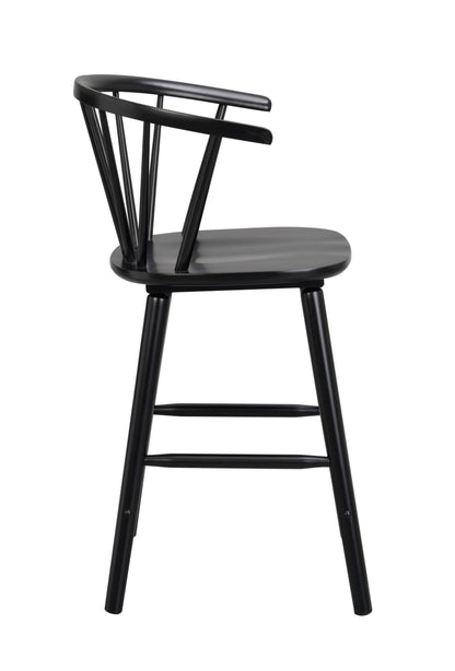 CARMEN Bar Chair Set of 2 – black – 8