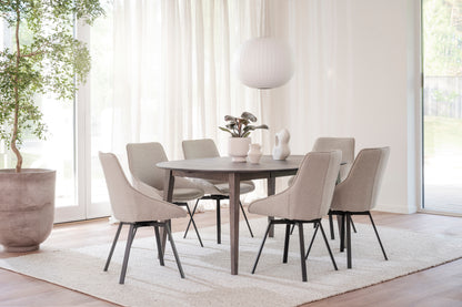 FILIPPA Round Extending Table 120CM/165CM/210CM – Standard Extending Table 120CM/165CM / Dark oak – 9
