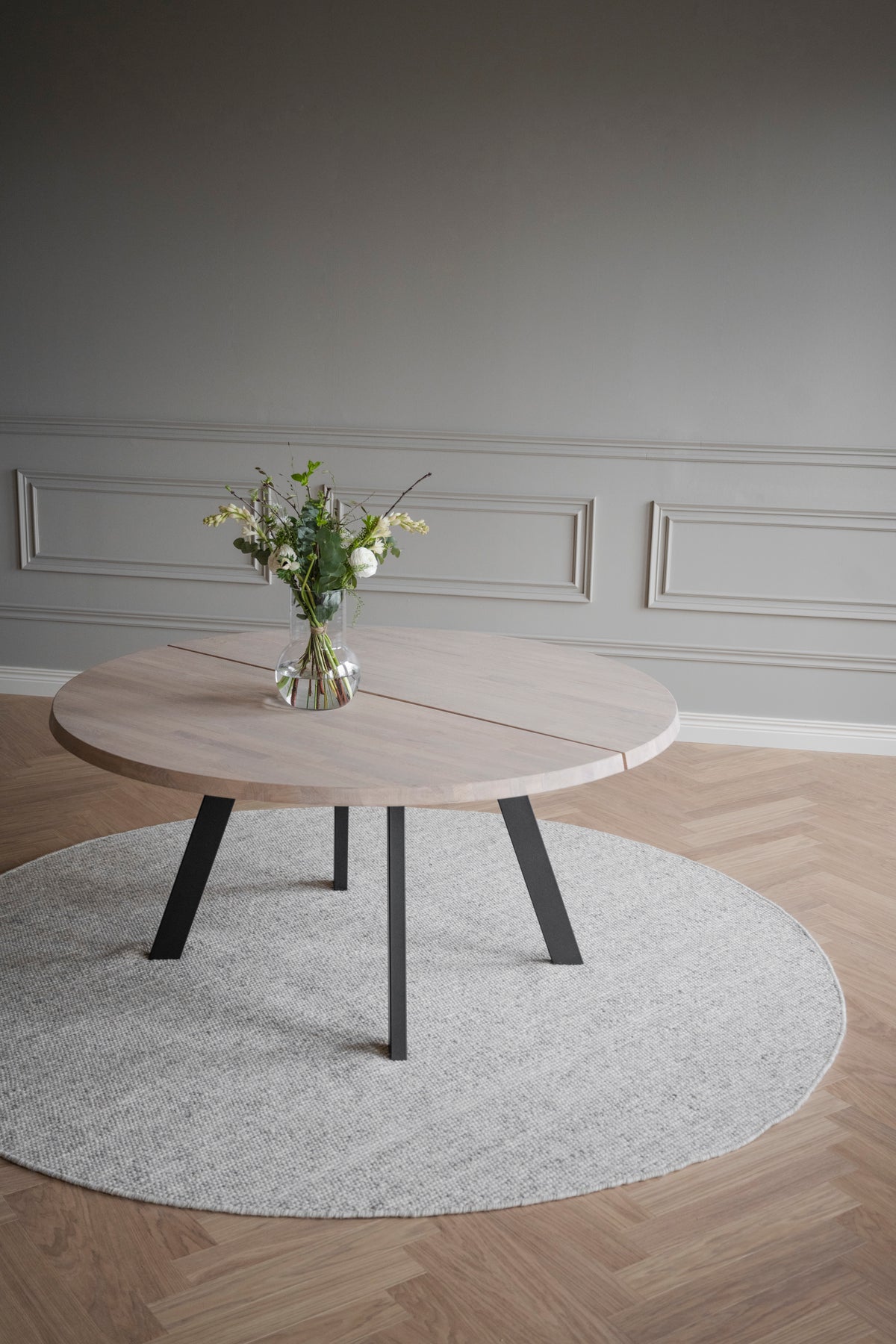 FRED Round Oak Dining Table 160CM – Default Title – 2