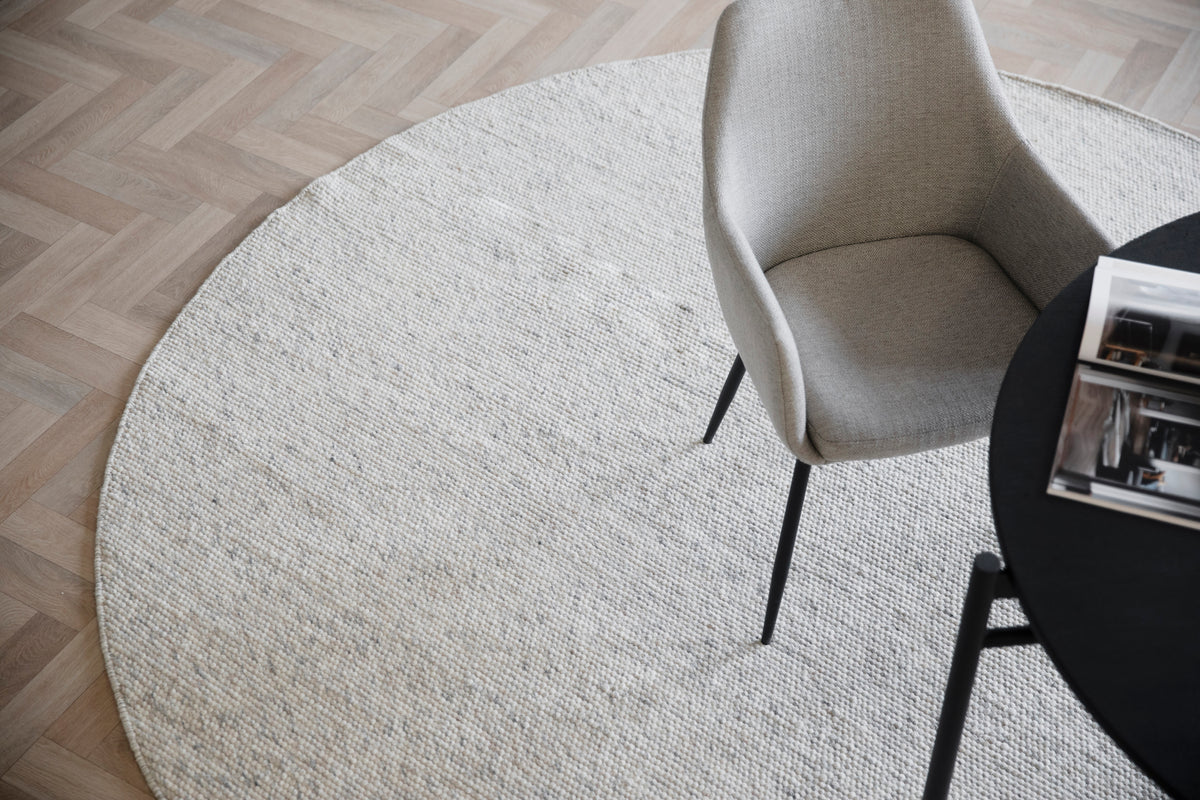 AUCKLAND Wool Round Carpet Ø250 – nature wool – 3