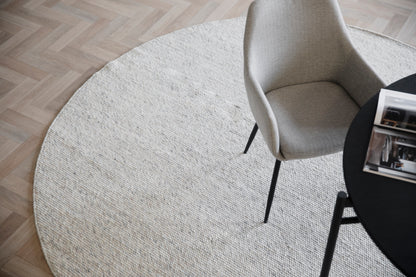 AUCKLAND Wool Round Carpet Ø250 – nature wool – 3