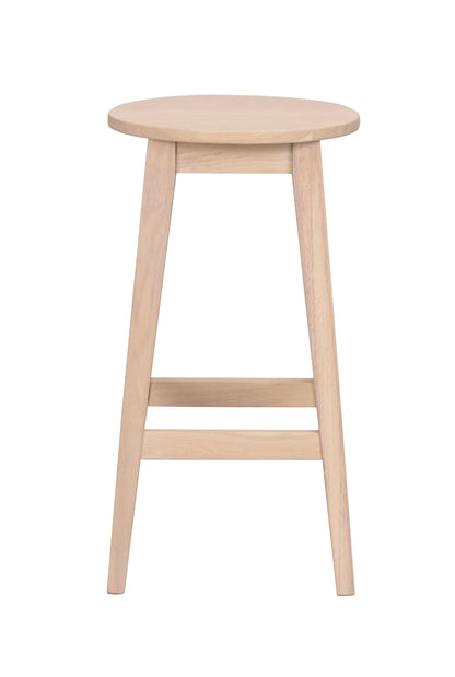 AUSTIN Set of 2 Bar Chairs – white wash oak – 1