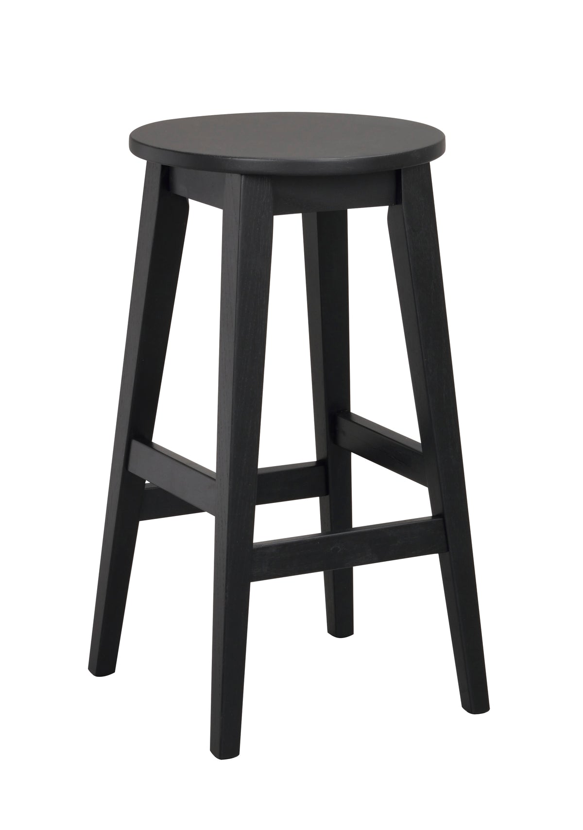 AUSTIN Set of 2 Bar Chairs – black lacquered oak – 7