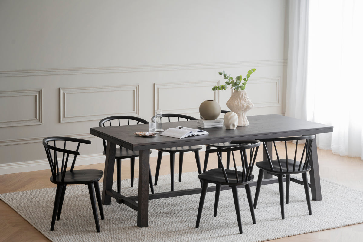 BROOKLYN Dark Brown Oak Dining Table 220/320CM – Dining table – 4