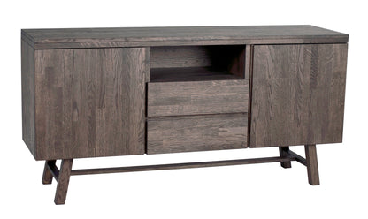 BROOKLYN Sideboard 160CM – Brushed Dark Stained – angle