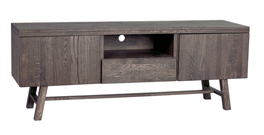 BROOKLYN Oak TV Unit 160CM – Dark brown – 2