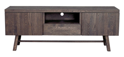 BROOKLYN Oak TV Unit 160CM – Dark brown – 1