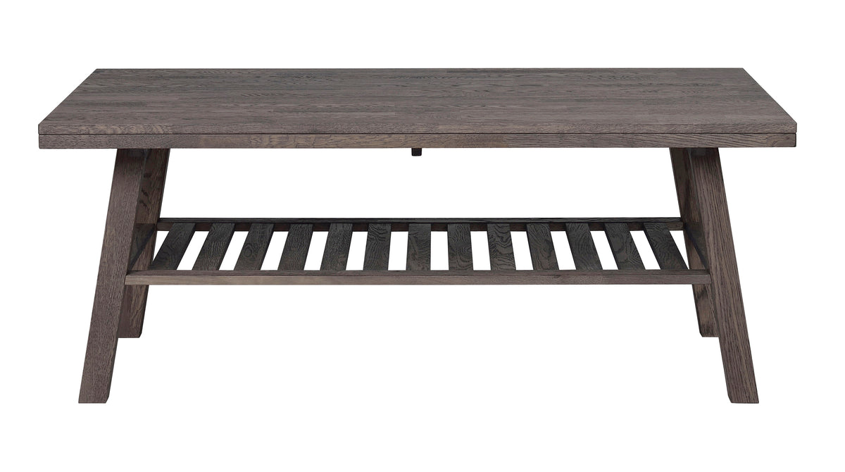 BROOKLYN Coffee Table 130CM – Brown solid brushed stained – 1