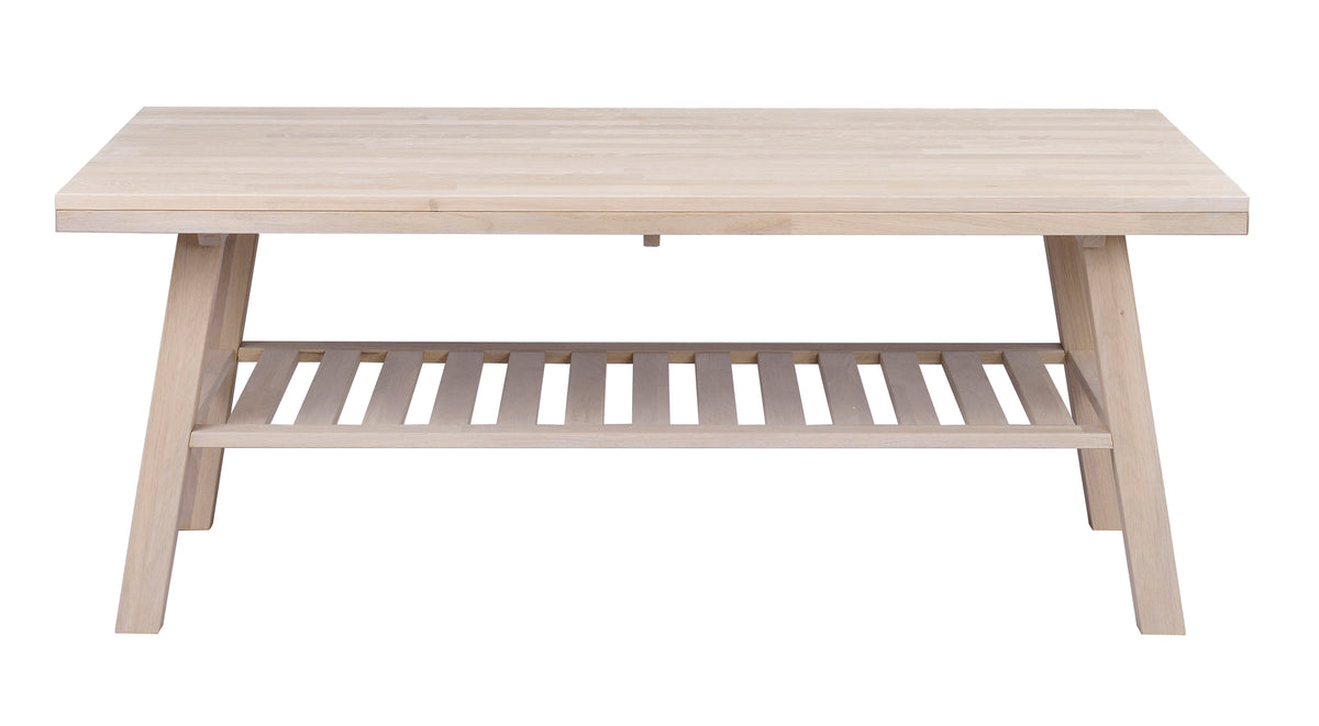 BROOKLYN Coffee Table 130CM – Whitewashed solid whitewashed – 1