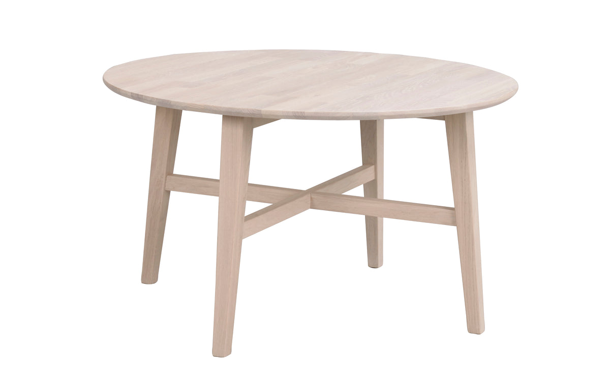 FILIPPA Round Coffee Table 90CM – Whitewashed Oak – 4