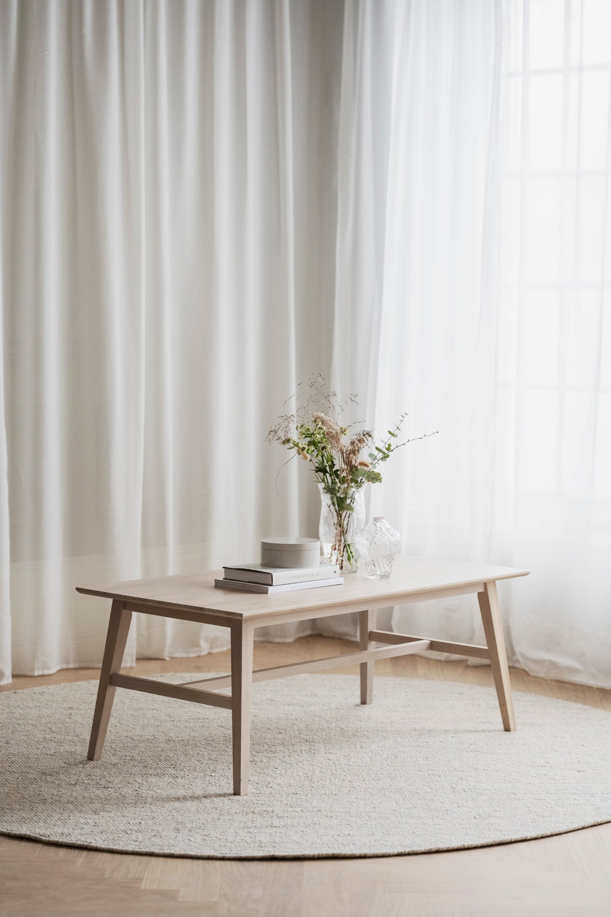 FILIPPA Coffee Table 130CM – Whitewashed Oak – 2