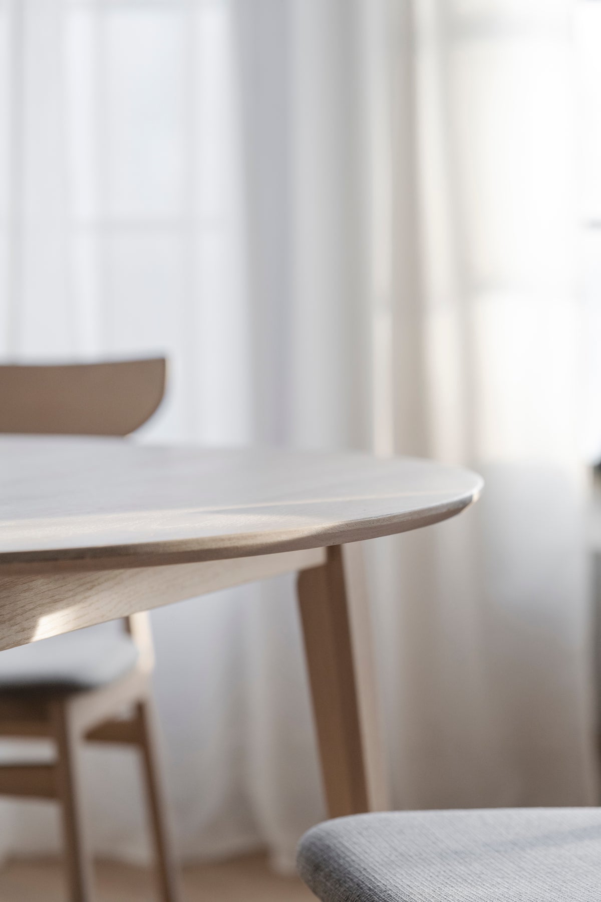 FILIPPA Round Extending Table 120CM/165CM/210CM – Standard Extending Table 120CM/165CM / Whitewashed oak – 4
