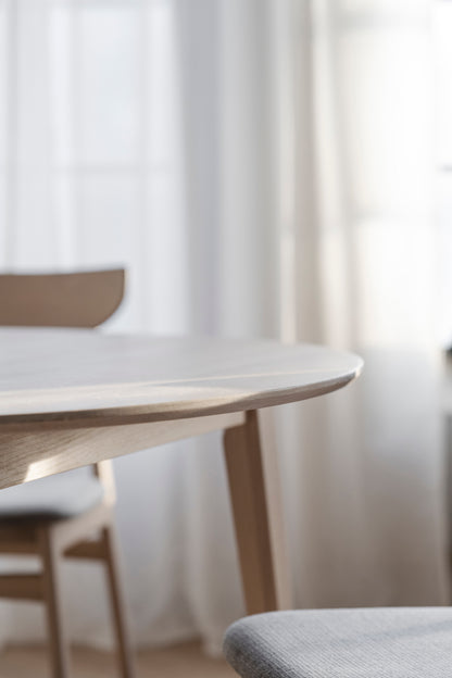 FILIPPA Round Extending Table 120CM/165CM/210CM – Standard Extending Table 120CM/165CM / Whitewashed oak – 4