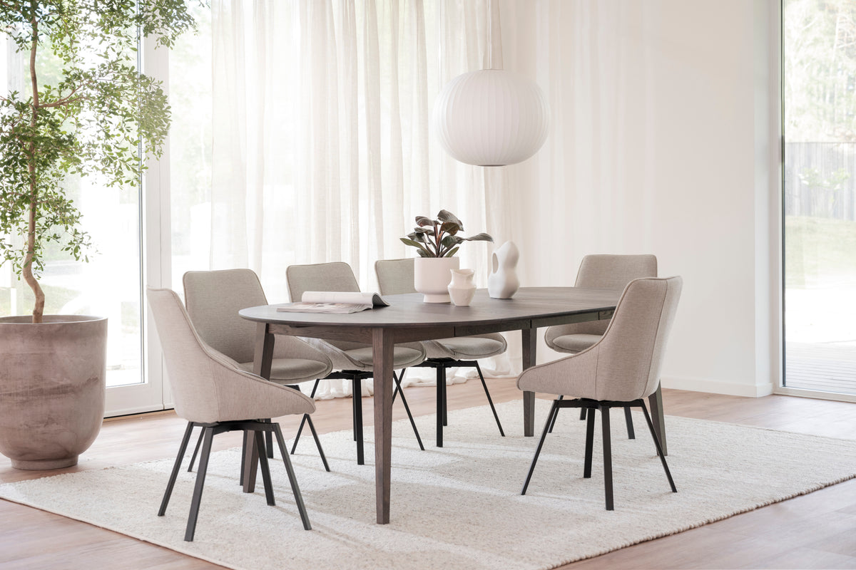 FILIPPA Round Extending Table 120CM/165CM/210CM – Standard Extending Table 120CM/165CM / Dark oak – 4