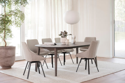 FILIPPA Round Extending Table 120CM/165CM/210CM – Standard Extending Table 120CM/165CM / Dark oak – 4