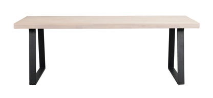 BROOKLYN U Legs Whitewashed Oak Dining Table 220/320CM – Dining table – 1