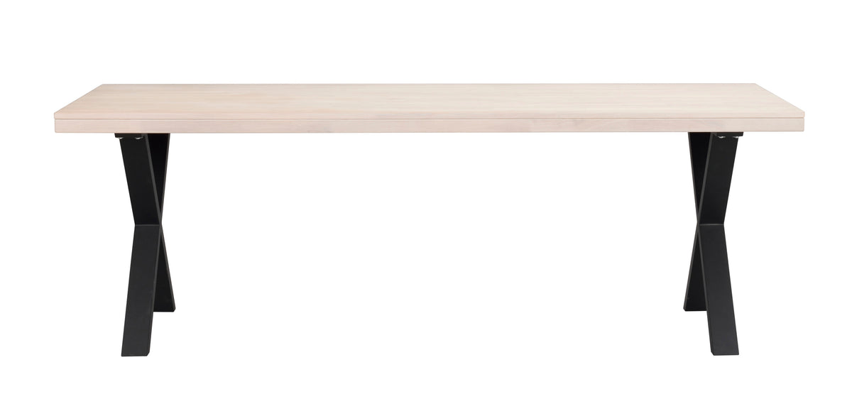 BROOKLYN X Legs Whitewashed Oak Dining Table 220/320CM – Dining table – 1