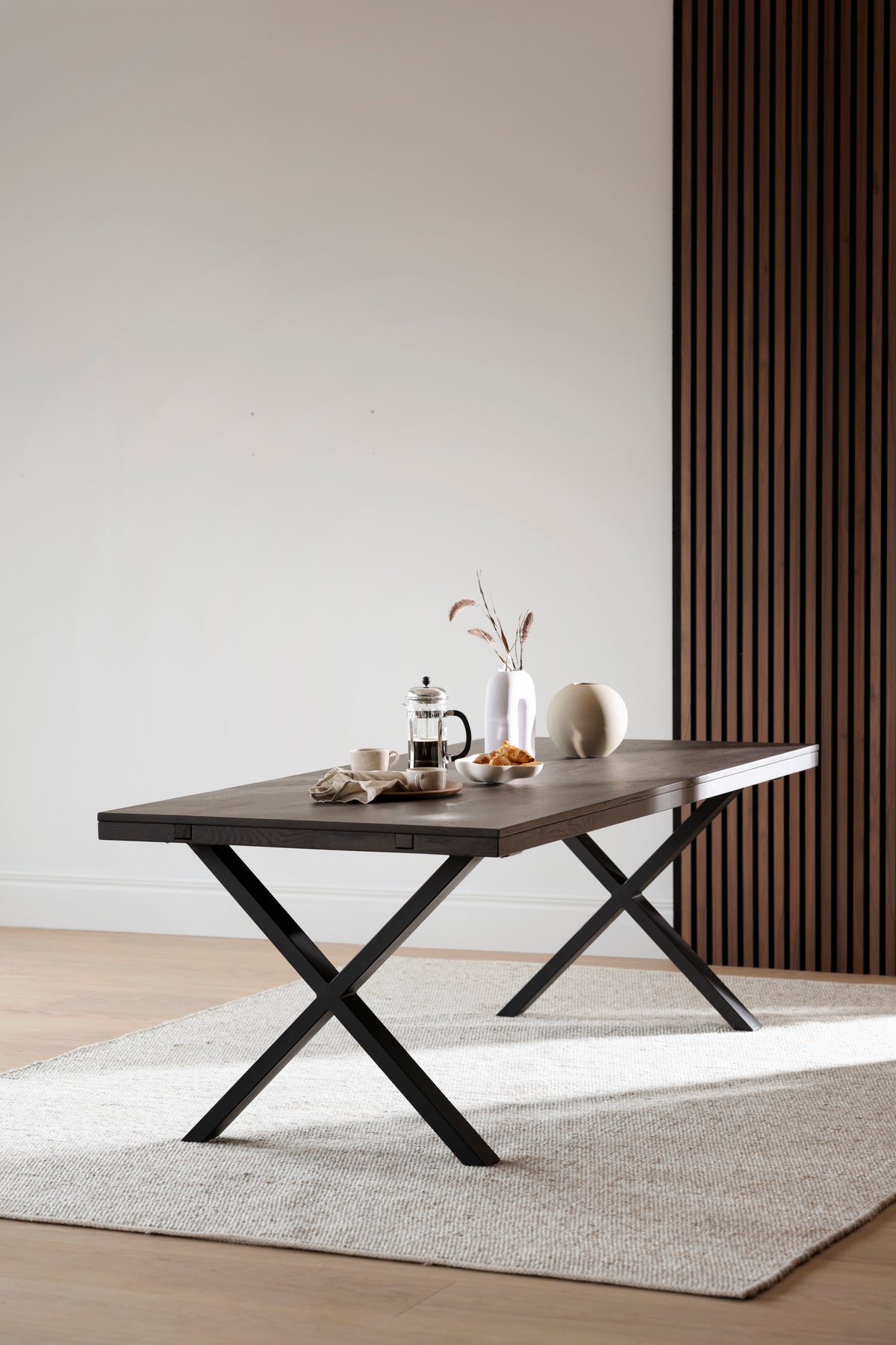 BROOKLYN X Legs Smoked OAK Dining Table 220/320CM – Dining table – 6