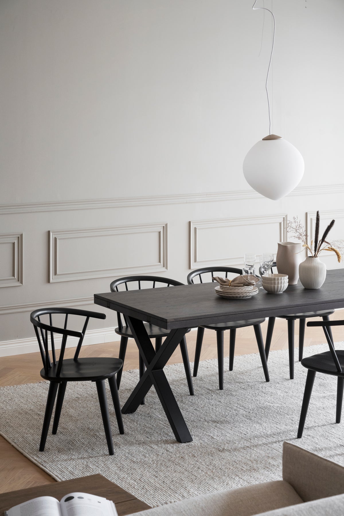 BROOKLYN X Legs Smoked OAK Dining Table 220/320CM – Dining table – 2
