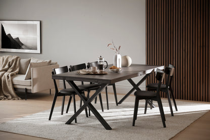 BROOKLYN X Legs Smoked OAK Dining Table 220/320CM – Dining table – 3