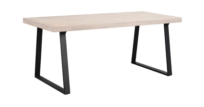 Oak Dining Table with U Legs 170/270 CM – Whitewash oak / Standard table – 170 cm – 7