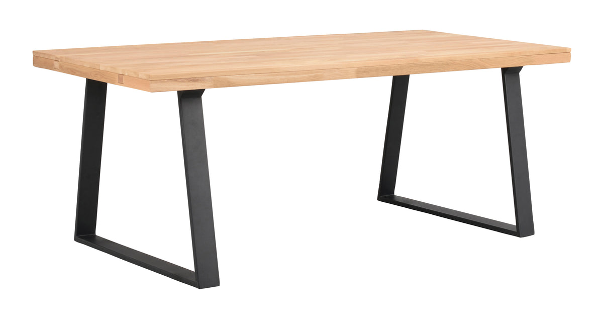 Oak Dining Table with U Legs 170/270 CM – Oak / Standard table – 170 cm – 4