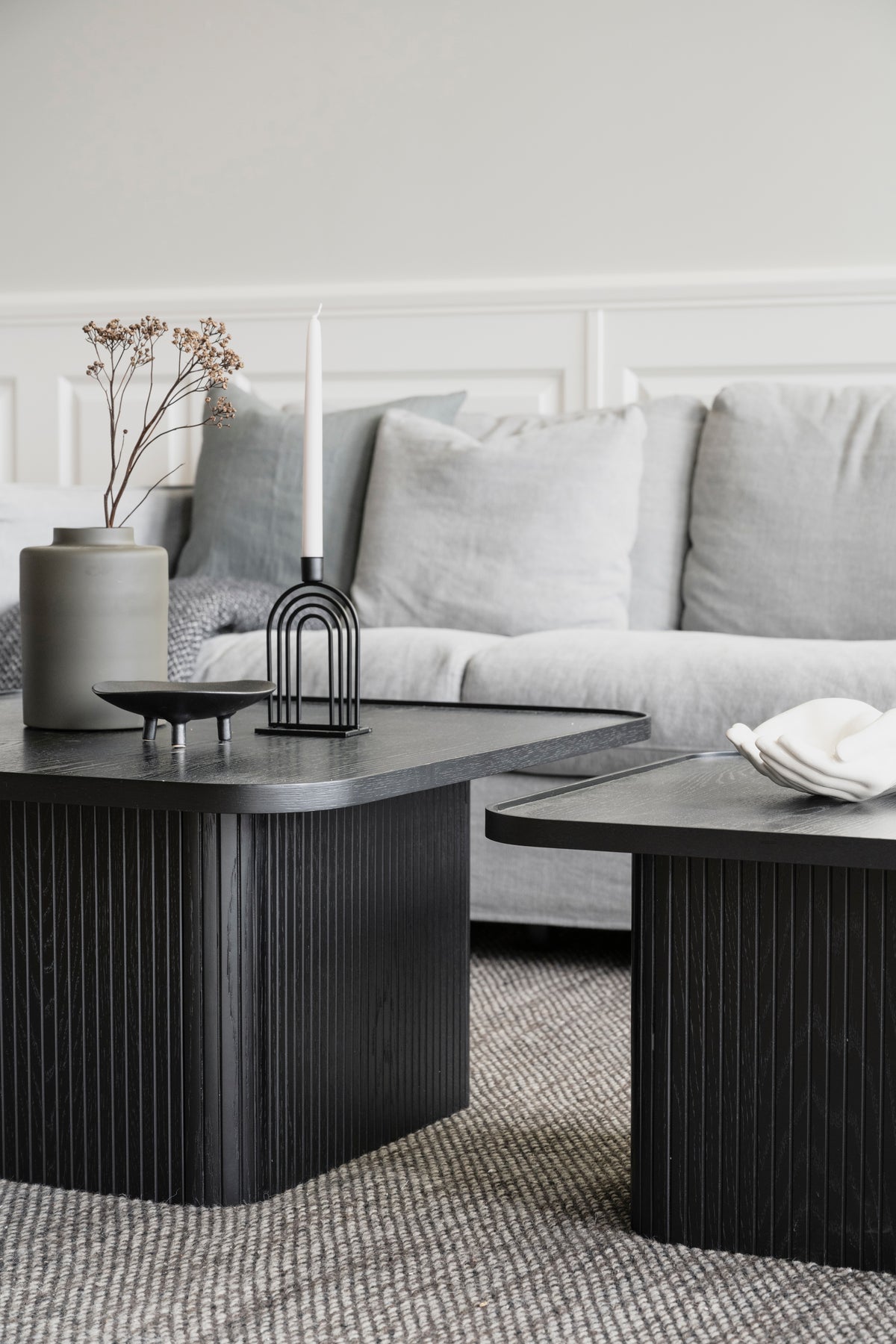 SULLIVAN Coffee Table 60CM & 80CM – Medium – 80 x 80 cm / Whitewashed Oak – 8