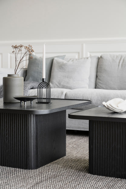 SULLIVAN Coffee Table 60CM & 80CM – Medium – 80 x 80 cm / Whitewashed Oak – 8