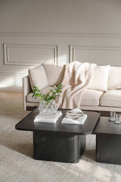 SULLIVAN Coffee Table 60CM & 80CM – Medium – 80 x 80 cm / Whitewashed Oak – 4